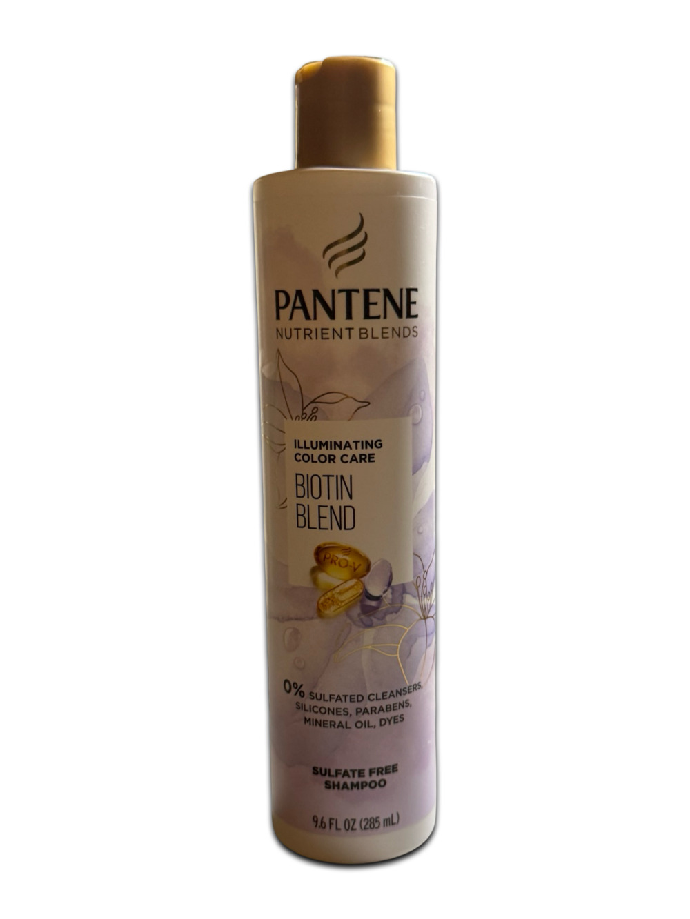 Pantene Nutrient Blend Illuminating Color Care Biotin Sulfate Free Shampoo 9.6oz